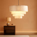 Capiz Shell Drum Chandelier SeventeenInch FourLight Naturalistic