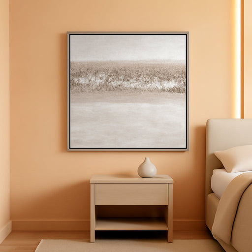 Abstract Wall Art Textured Hand Painted Canvas by Martin Edwards, Champagne Silver Frame, 40" X 30", Sandpath