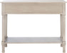 Home Collection Tate Greige 2-Drawer Bottom Shelf Console Table