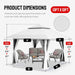 13x13 Pop Up Gazebo White Weatherproofing Durability