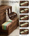 Brown Mobile Documents Cabinet With Locking Wheels