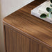 67IN Walnut Fluted Sideboard Buffet Cabinet with Storage