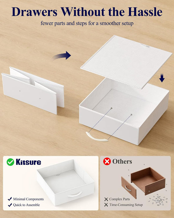 Small Makeup Vanity with Lights, Open Shelves, Fabric Drawers | Bedroom, Gifting, 3 Lighting Modes, Stable Frame, 31.5" X 15.8" X 51.2"