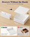 Small Makeup Vanity with Lights, Open Shelves, Fabric Drawers | Bedroom, Gifting, 3 Lighting Modes, Stable Frame, 31.5" X 15.8" X 51.2"