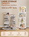 Four Tier Solid Wood Rotating IndustrialGrade Bookshelf