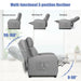 Recliner Massage Wingback Single Chair with Side Pocket