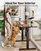 Electric Standing Desk 60 X 24 Inch Computer Desk-Gaming Desk Dark Walnut Home Office Desks Height Adjustable Memory Stand up Computer Workstation