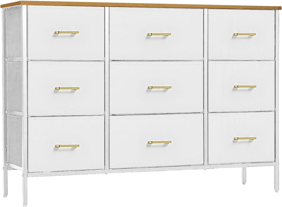 Wide TV Stand Modern TV Console, 9 Drawers Dresser for Bedroom