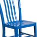 Gael Commercial Grade 2 Pack Blue Metal Indoor-Outdoor Chair