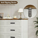 47" Farmhouse 6-Drawer Dresser for Bedroom, Pure White + Walnut