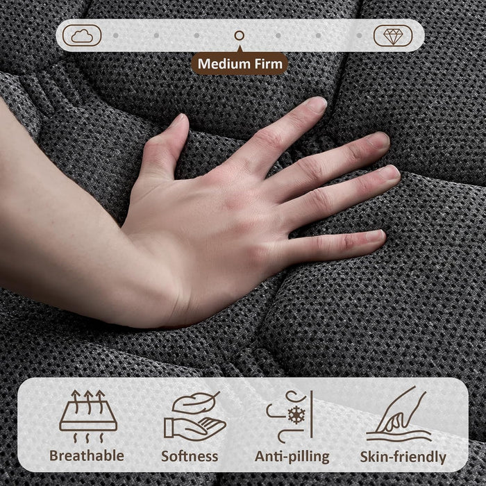 Full Size Mattress, 12 Inch Hybrid Full Mattress in a Box