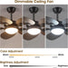 44 Inch Brown Outdoor Ceiling Fan With Remote