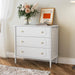 3 Drawer Dresser for Bedroom, 32" Wide Chest of Drawers, White
