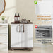 White Plastic Storage Cabinet With Adjustable Shelves