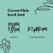 TwinOverTwin Bunk Bed White Finish Greenguard GoldCertified