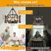 Twenty Inch Chandelier Black Walnut FarmhouseStyle Classic