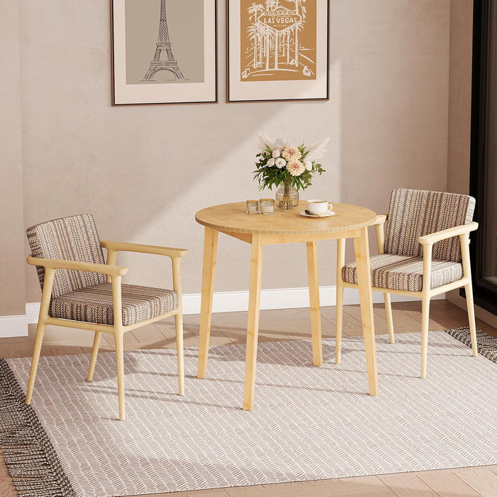 Executive Sustainable Bamboo Circular Kitchen Table
