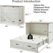 Murphy QueenSize Bed Frame With StorageDrawers Cabinet