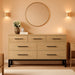 Natural Oak 52InchWide Dresser SleekContemporary Bedroom