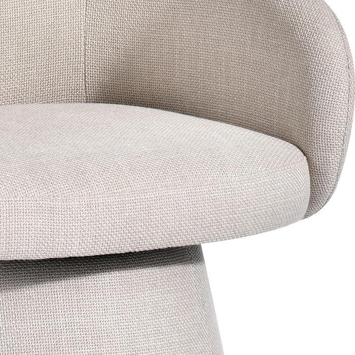 Swivel Accent Chairs Set of 2, Linen Armchairs Living Room Beige
