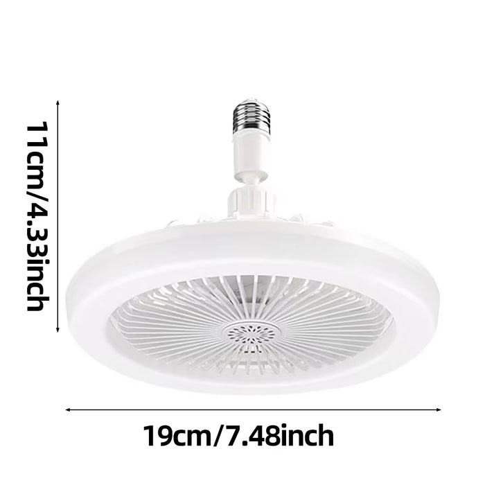 Rotatable 3In1 Ceiling Fan with Remote Control Lighting Lamp E27 Converter Base Lighting Base Bedroom Living Room