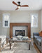 42 Inch Black Contemporary Residential Ceiling Fan
