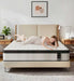 12 Inch Full Size Hybrid Mattress in a Box,Features Cooling Gel Memory Foam and Responsive Springs for Contouring Support and Motion Isolation,Medium Firm Pressure Relief,White Mattresses