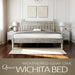 Queen Size Bed Frame, Solid Wood Platform Bed with Headboard & Footboard, Central Metal Legs, 12 Sturdy Slatted Base, Anti-Noise & Slip-Free, No Box Spring Needed, Weathered Gray Oak Finish WCQ-34