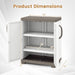 White Plastic Storage Cabinet With Adjustable Shelves