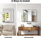 Beveled Mirror, 24X30 Frameless Beveled Bathroom Mirrors for Wall, 3Mm Tempered Glass Rectangle Vanity Mirror with Beveled Edge, Crystal-Clear, Hangs Horizontally or Vertically
