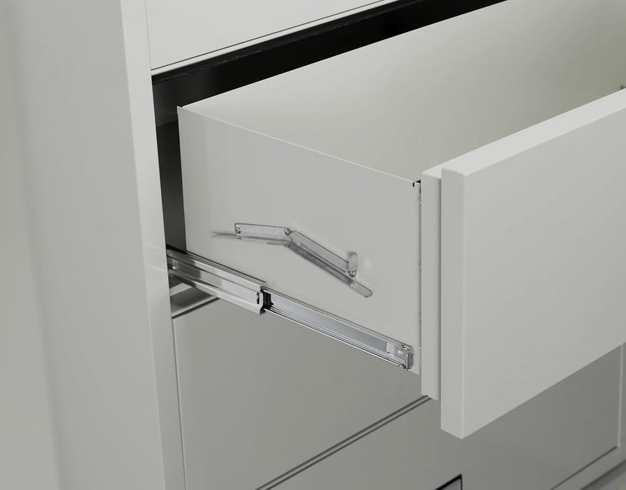 Lateral Fireproof File Cabinet 44" Wide 3-Drawer, Gray