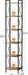Rustic Brown IndustrialGrade Narrow Six Tier Bookcase