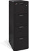 Turtle Contour 4 Drawer Fire Rated File Cabinet, Black