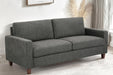 Miles 2 Piece Couch and Loveseat Sets with Reversible Back Pillows, Mid Century Modern Sofa for Small Spaces, Living Rooms, And, Apartments, Grey