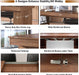 72-110 in Rectangular Extra Large Extendable Dining Table W/Storage for 6 10 12 People,Modern Farmhouse Long Wooden Kitchen Tables,Mid-Century,Double Pedestal Base for Kitchen, Dinner, Meeting,Walnut