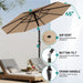9FT Outdoor Patio Umbrella with Tilt and Crank, Beige