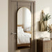 58"X20" Arched Full Length Door Mirror, Over-The-Door Hanging, Floor Standing, Wall Mounted or Leaning, Metal Frame Body Mirror for Bedroom, Living Room, Closet, Dorm, Gold
