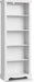 5-Tier Bookshelves and Bookcases, 61.1 Inch Tall Bookshelf with Ample Storage Space, Wooden Bookcase with Unique Design, Modern Bookshelf for Study Room, Living Room, Home Office, Bedroom (White)
