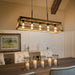 Rustic Wood Chandelier Five Lights Farmhouse Pendant