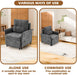 Convertible Sleeper Chair 79-Inch With Adjustable Backrest