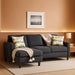 Linen L-Shaped Sectional Sofa
