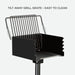 Park Grill Park Style Charcoal Grill in Ground Heavy Duty for Commercial and Outdoor Cooking Rustproof and 360 Degree Swivel 16X16 Inch