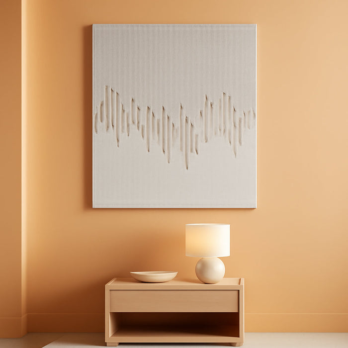 Art Hand-Painted White Minimalist Oil Painting Modern Abstract Art Painting 40X28 Inch Home Wall Decoration