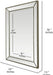 Metro Beaded Wooden Frame Bathroom Mirror 24"X36" Large Framed Deco Wall Mirror with Angled Beveled Frame for Living Room Entryways, Washrooms (#RFM2436S)