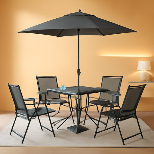 NEW Albany Lane 6-Piece Folding Dining Set, Multiple Colors (Grey)