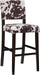 Udder Madness Corey Bar Stool, 19"W X 22.5"D X 44.75"H, Brown