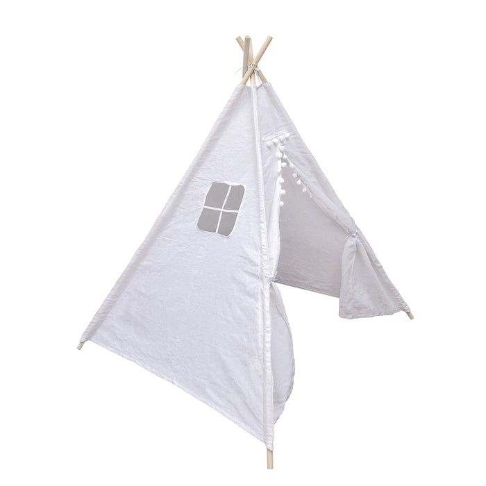 6PK Teepee Tent Kids Indoor Playhouse Girls & Boys Reading Bonding Hideout