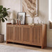 63" Fluted Sideboard Buffet Cabinet with Storage and 4 Doors