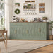 71" W Kitchen Buffet Cabinet with Storage, Large Coffee Bar Cabinet