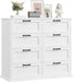 Wood Dresser for Bedroom with 8 Drawers
